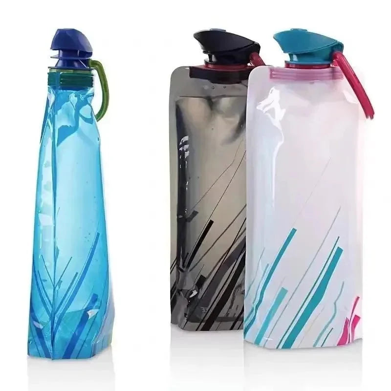 Reusable Foldable Water Bottle – 700ml Camping Flask