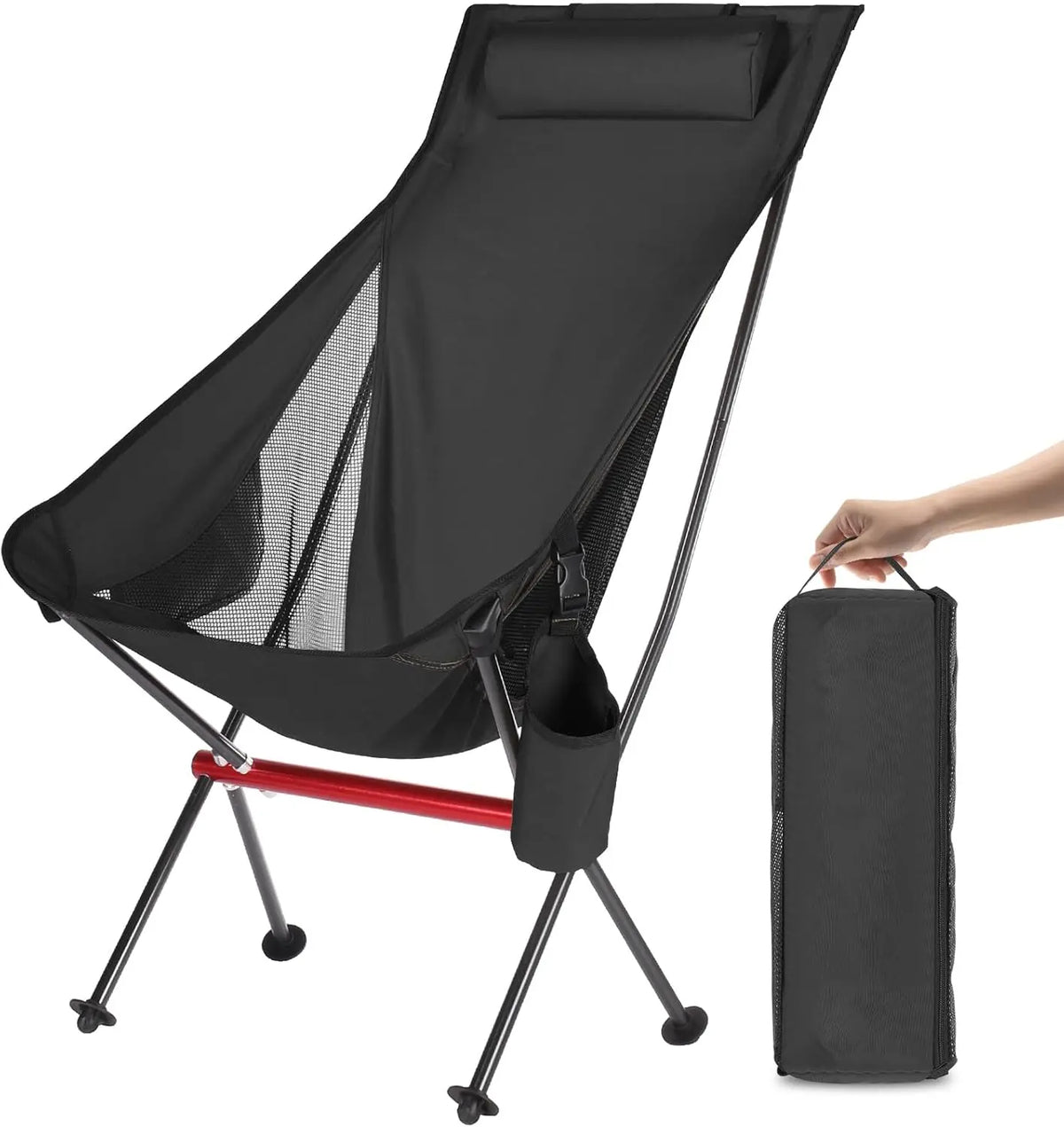 Outdoor Camping Ultralight Folding Chair Travel Chair Fishing BBQ Hiking Strong High Load 150kg Beach Oxford Cloth Fishing Chair